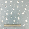 Printed Cotton SENJA Gray Sky / Camel